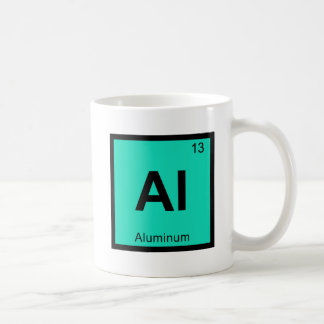 Al - Aluminium Chemie Periodensystem Symbol Kaffeetasse