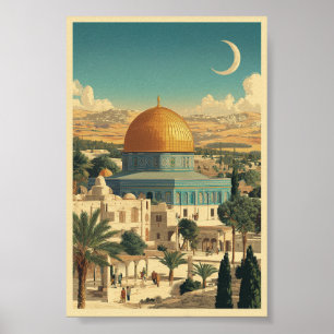 Al-Aqsa-Moschee - Ikonische islamische Architektur Poster