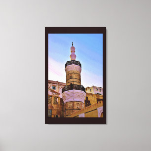 Al Balad Minaret Leinwanddruck