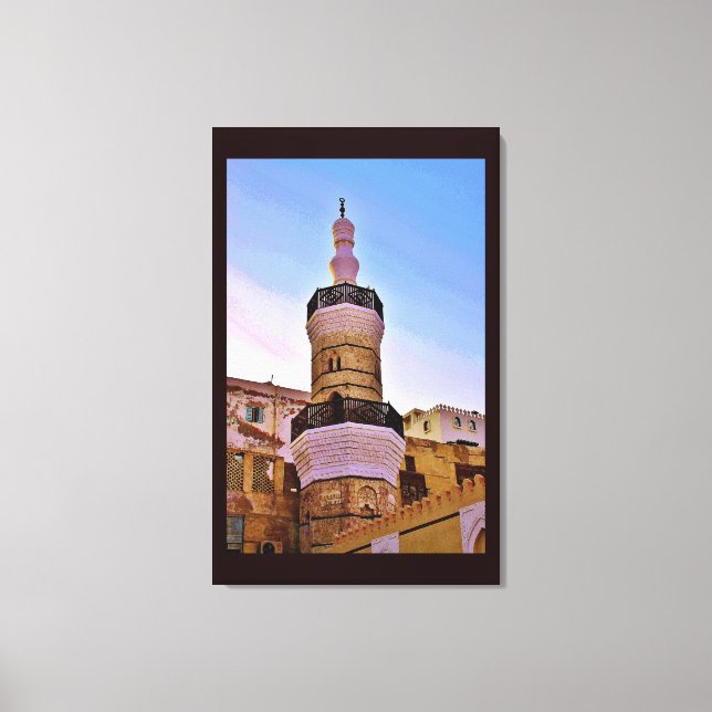 Al Balad Minaret Leinwanddruck (Vorderseite)