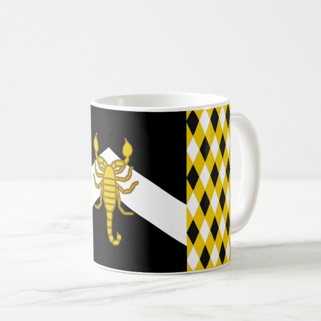Al-Barran-Bevölkerung Abzeichen Kaffee-Tasse Kaffeetasse (VorderseiteRechts)