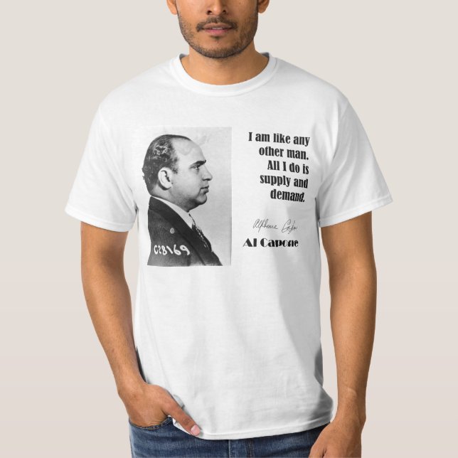 Al Capone auf Geschäft - Gangster-Shirt T-Shirt (Vorderseite)