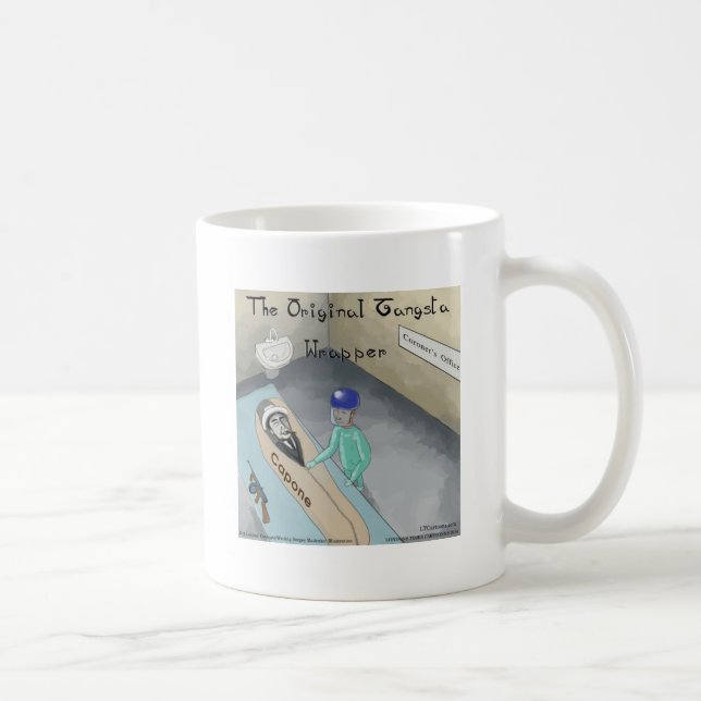Al Capone Beerdigung Lustig Kaffeetasse (Rechts)