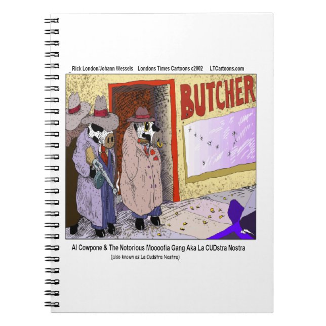 Al Cowpone & The Moofia Gang Funny Cows Notizblock (Vorderseite)