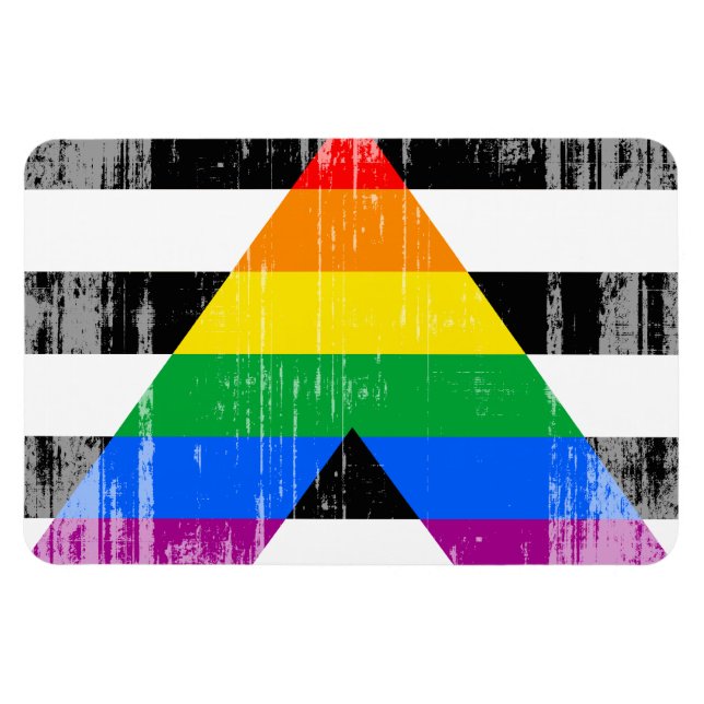 AL FLAG DISTRESSED -.pnng Magnet (Horizontal)