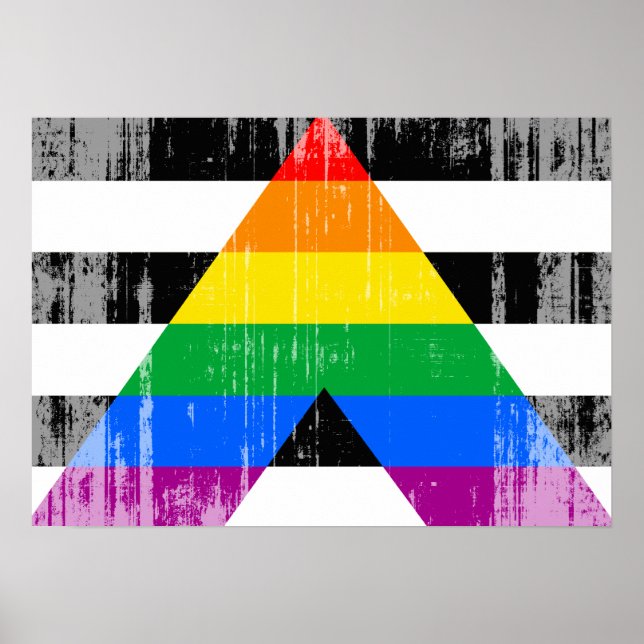 AL FLAG DISTRESSED -.pnng Poster (Vorne)