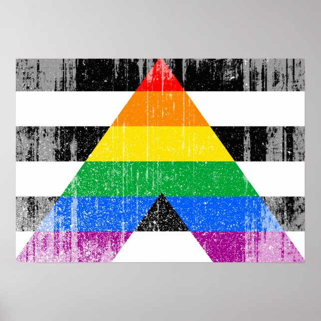 AL FLAG DISTRESSED -.pnng Poster (Vorne)