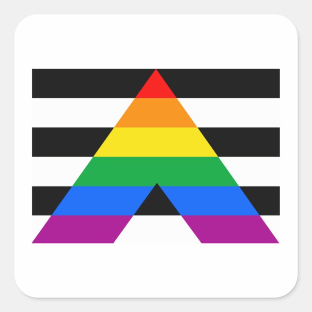 AL FLAG ORIGINAL QUADRATISCHER AUFKLEBER (Vorderseite)