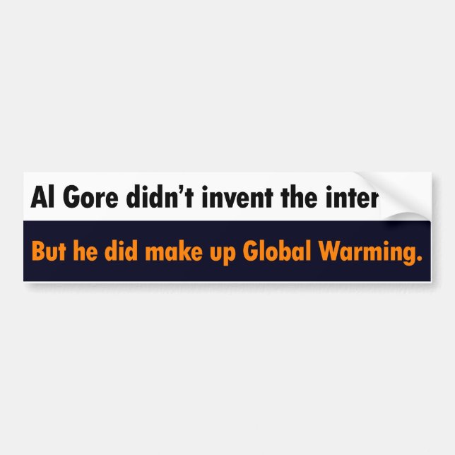 Al Gore erfand nicht den Internet Autoaufkleber (Vorne)
