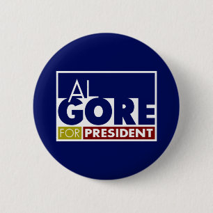 Al Gore für Präsident V1 Button