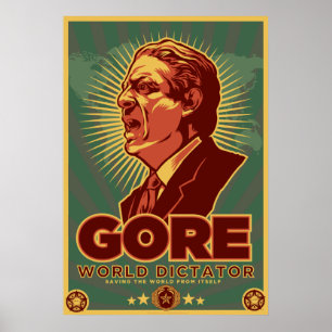 Al Gore pour dictateur Poster - customisée