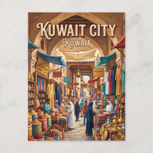 Al-Mubarakiya Souq Kuwait-Stadt Postkarte