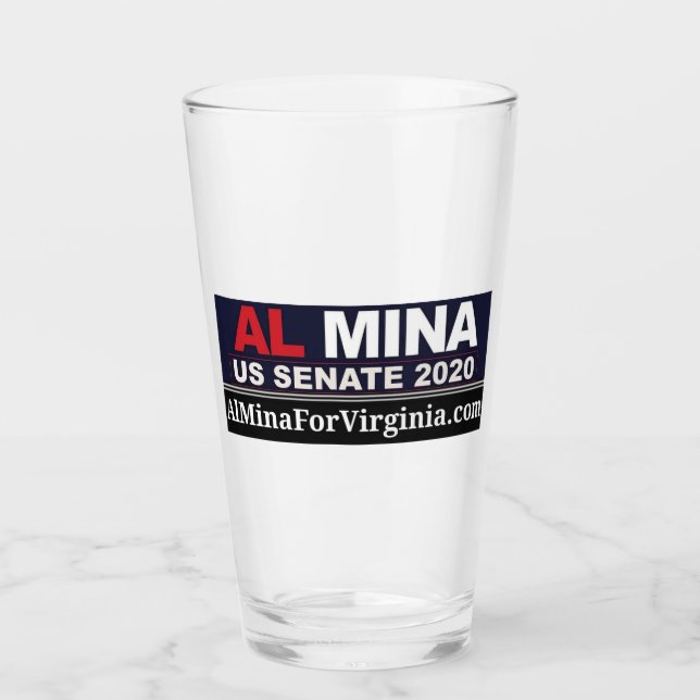 Al Myna US Senate Merchandise Glas (Vorderseite)