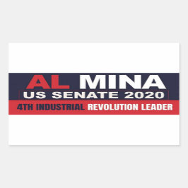 Al Myna US Senate Merchandise Rechteckiger Aufkleber