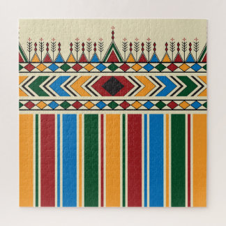Al-Qatt Al-Asiri inspirierte geometrische Muster.