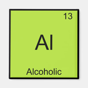 Al - Symbol für alkoholische Chemie Magnet
