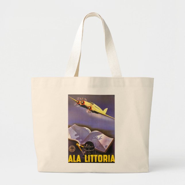 Ala Littoria Jumbo Stoffbeutel (Vorne)