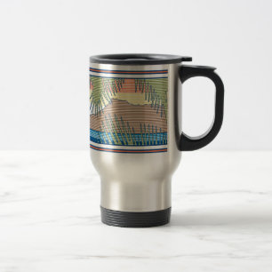 Ala Moana Diamond Head Hawaiian Surf Schild Reisebecher