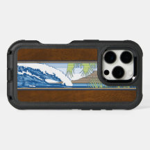 Ala Moana Hawaiian Faux Koa Holz-Surfsymbol