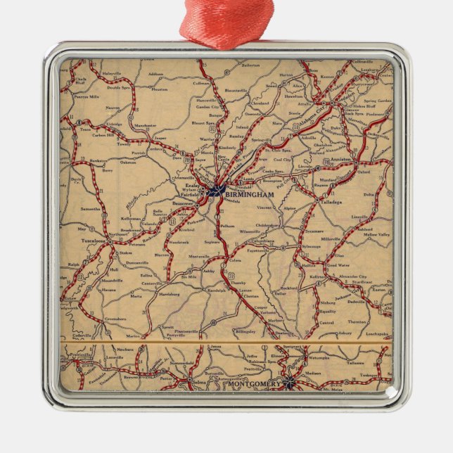 Alabama 4 ornament aus metall (Vorne)