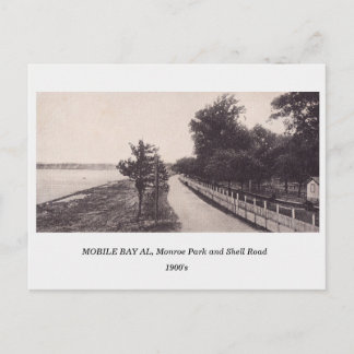 Alabama AL Mobile, Monroe Park 1900er Vintag Postkarte