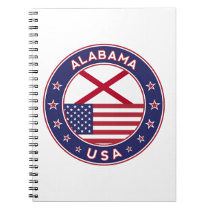 Alabama, Alabama-T - Shirt, Alabama-Aufkleber, Notizblock