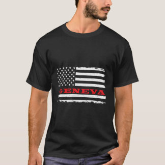 Alabama American Flag Genf USA Patriotic Souveni T-Shirt