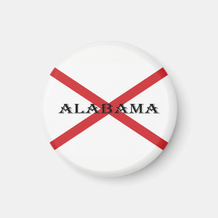 Alabama and Flag macn Magnet