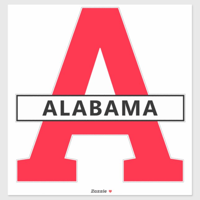 Alabama Aufkleber (Blatt)