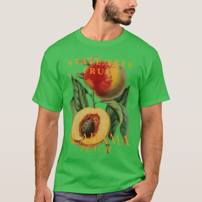 Alabama Baum Frucht der Pfirsich T-Shirt (Vorderseite)