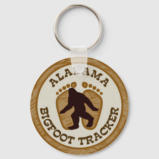 Alabama Bigfoot Tracker Schlüsselanhänger (Vorderseite)