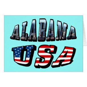 Alabama Bild USA-Flagge Schrift Leer Gruß