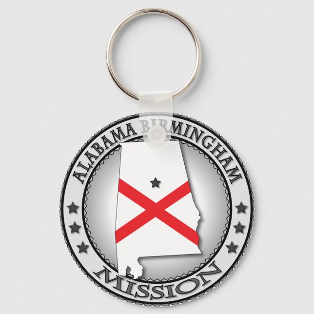 Alabama Birmingham LDS Mission Geschenke Schlüsselanhänger (Vorderseite)