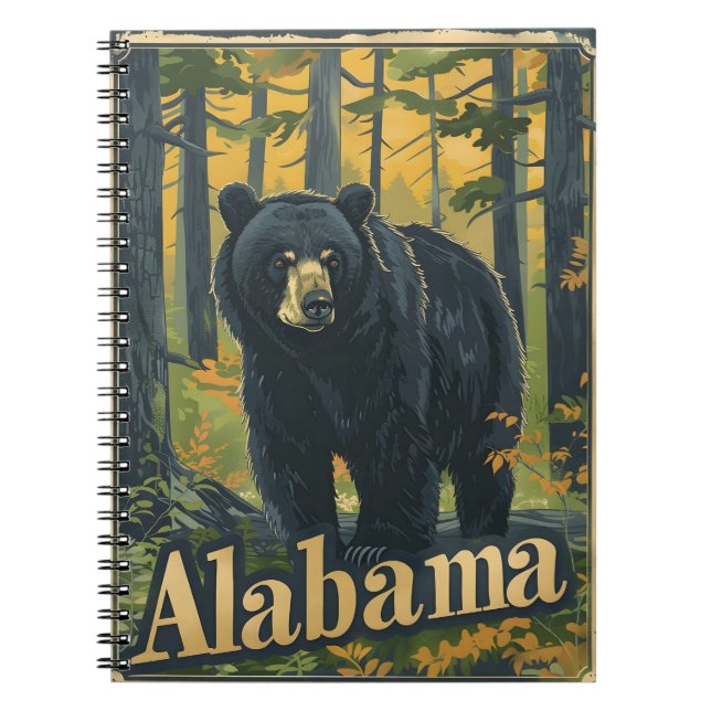 Alabama Black Bear Notizblock (Vorderseite)