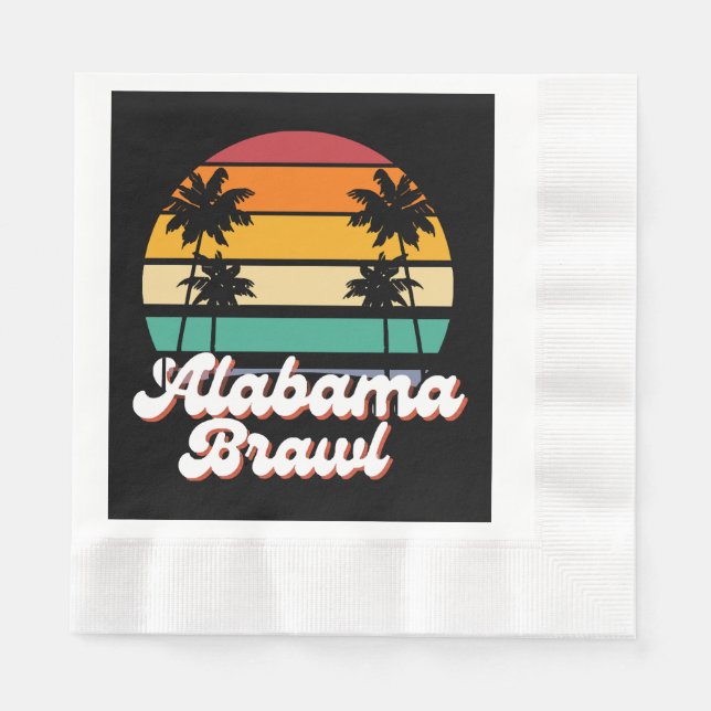 Alabama Brawl Serviette (Vorderseite)