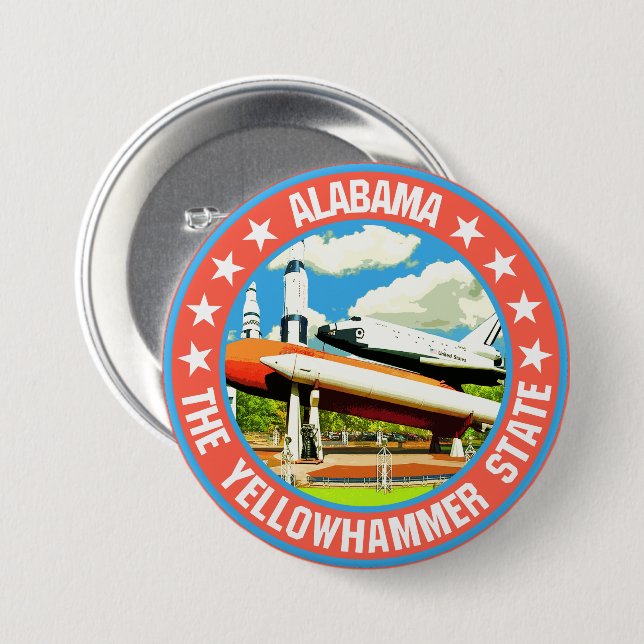 Alabama Button (Vorne & Hinten)