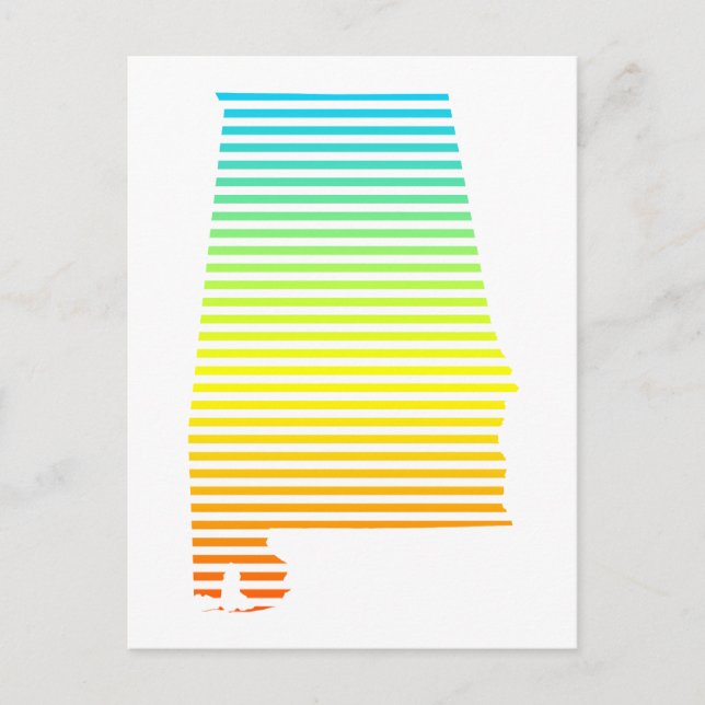 Alabama Chill Fade Postkarte (Vorderseite)