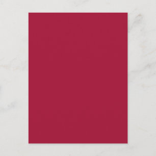 ALABAMA CRIMSON RED (feste Farbe Hintergrund) ~ Postkarte