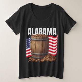 Alabama Damen Dark Große Größe T-Shirt