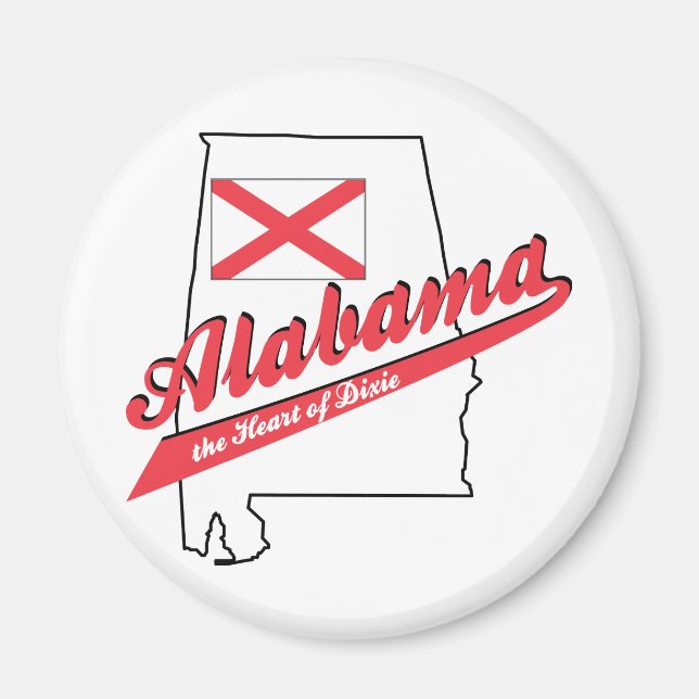 Alabama - Das Herz von Dixie Magnet (Vorne)