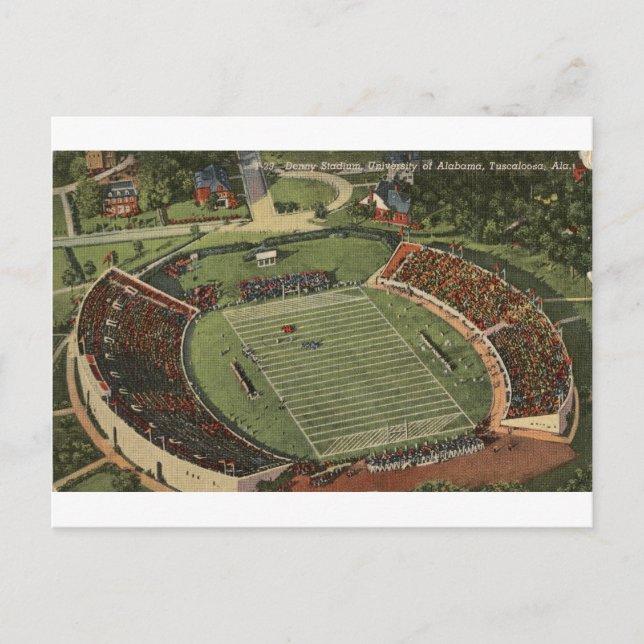 Alabama Denny Stadium Vintag Postcard Postkarte (Vorderseite)