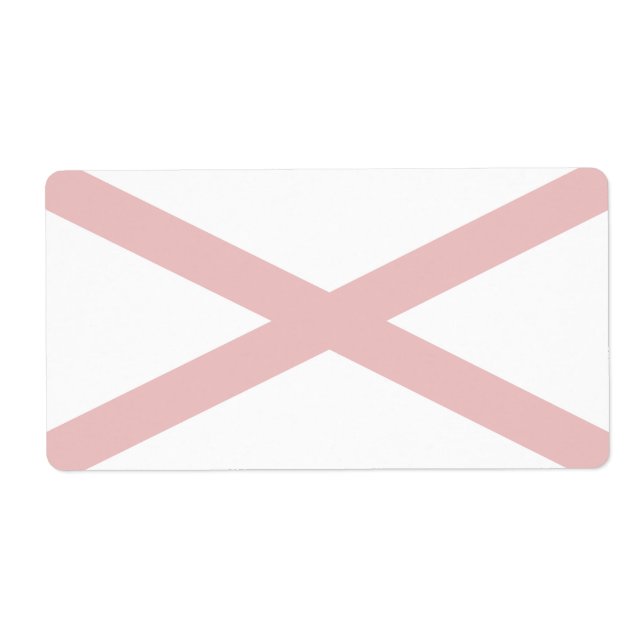 Alabama Faint Flag Shipping Label (Vorne)