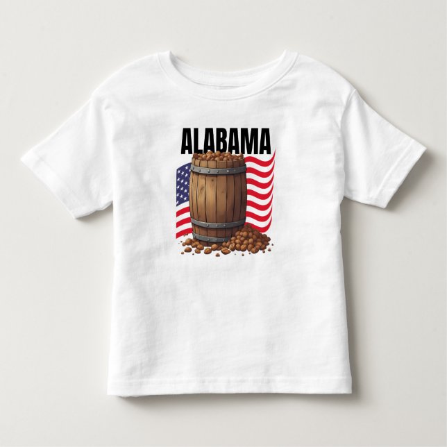 Alabama Fine Jersey Kleinkind T-shirt (Vorderseite)