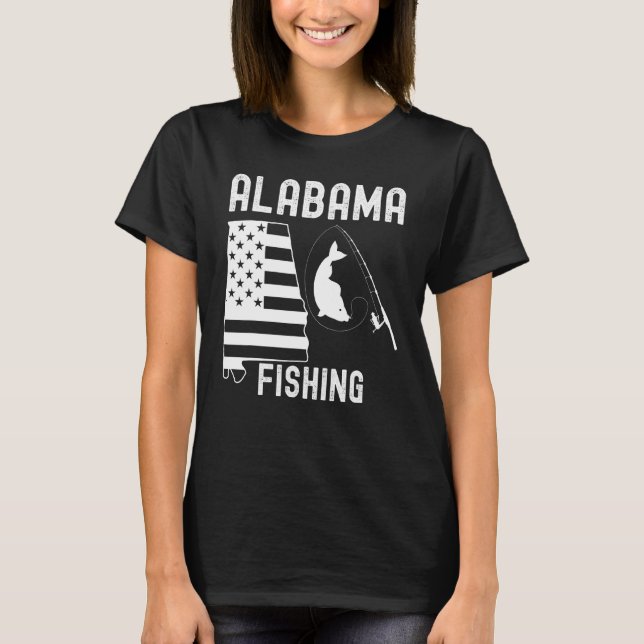 Alabama Fischen für Männer Frauen oder Jugendliche T-Shirt (Vorderseite)