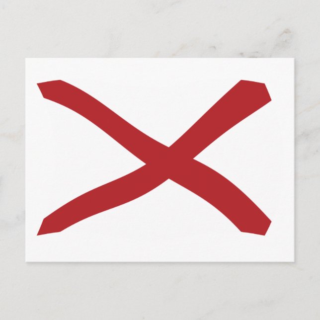 Alabama Flag Postkarte (Vorderseite)