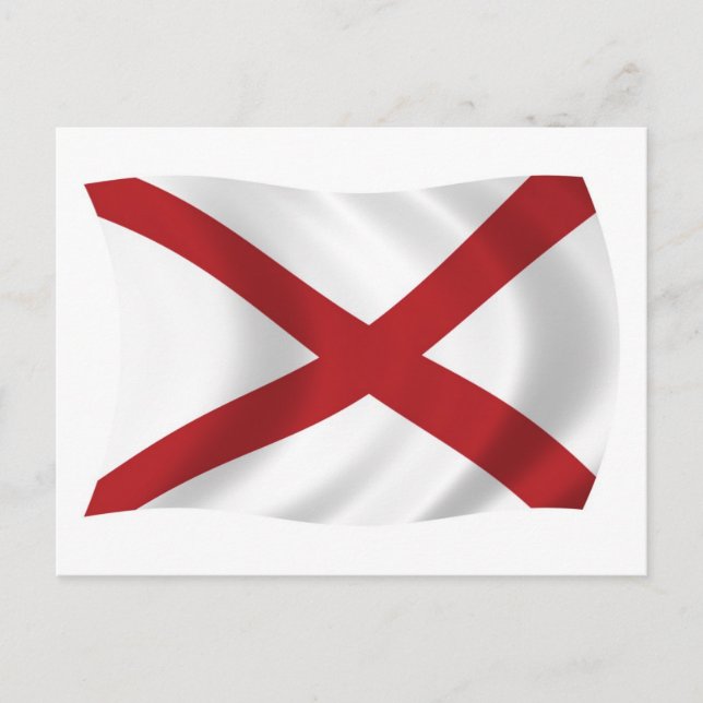 Alabama Flag Postkarte (Vorderseite)