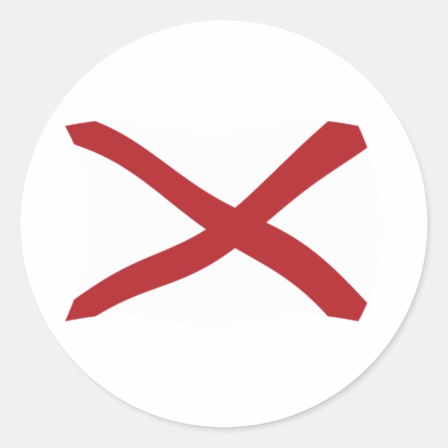Alabama Flag Sticker (Vorderseite)
