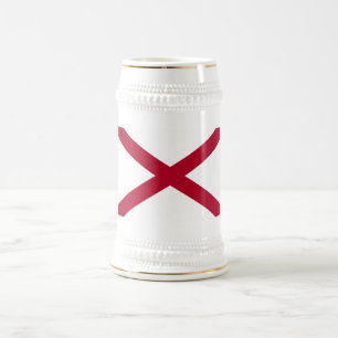 Alabama-Flagge Bierglas