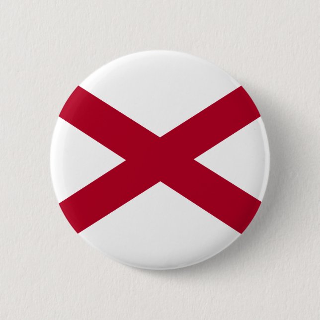 Alabama-Flagge Button (Vorderseite)