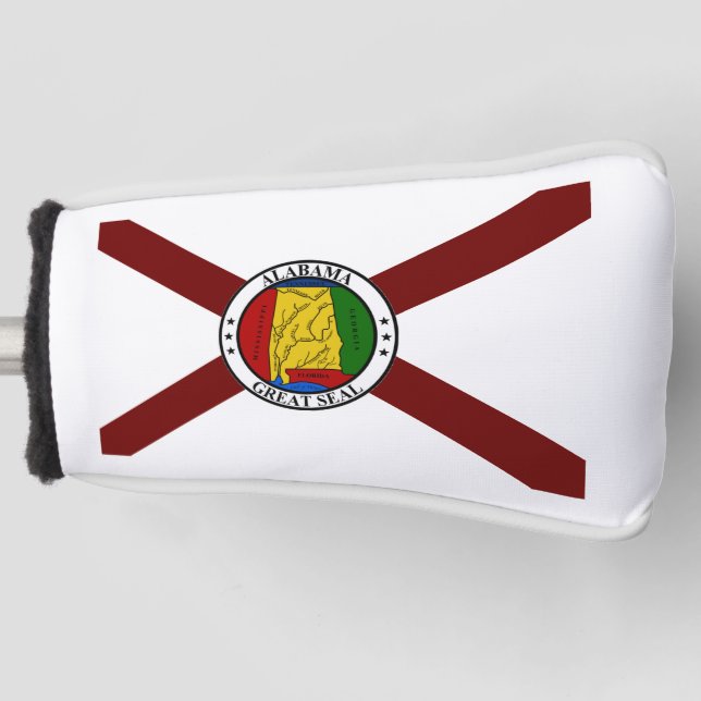 Alabama-Flagge Golf Headcover (Vorderseite)